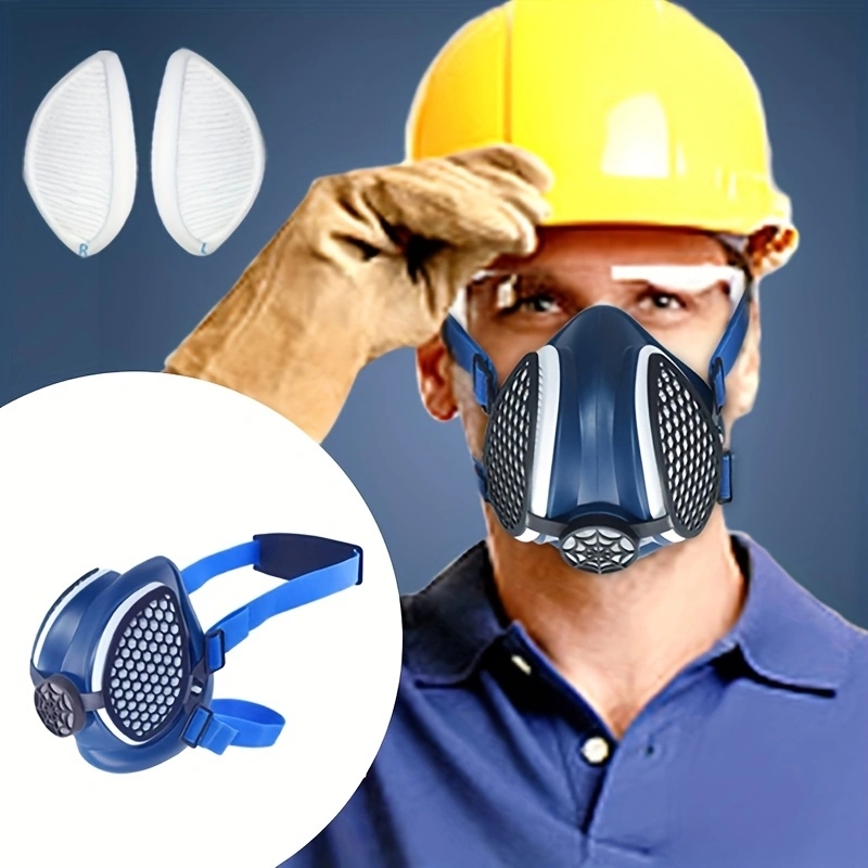 Kn95 Respirator Mask - Demi-masque respiratoire en silicone avec filtres