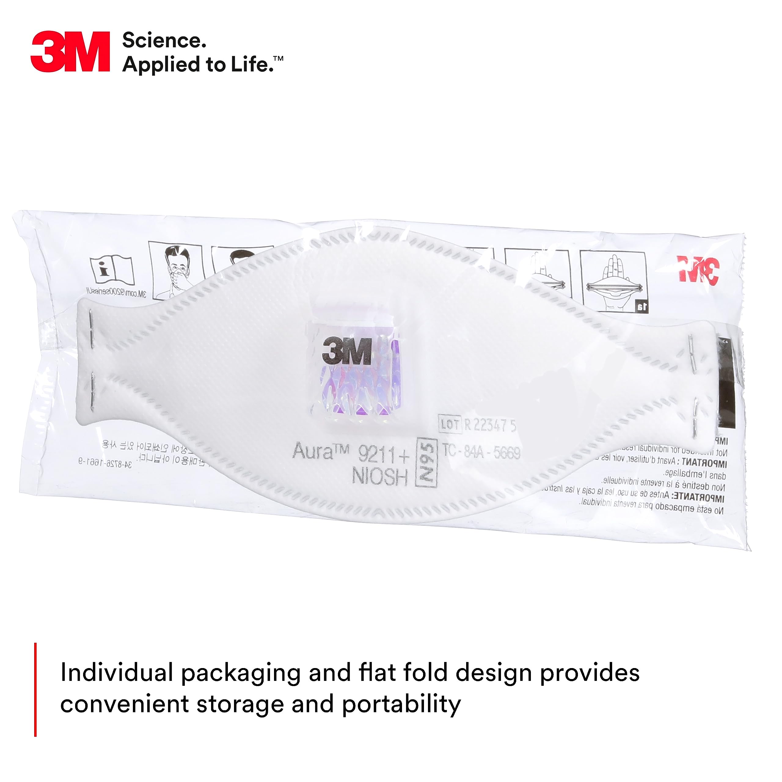 3M Aura 9211 + respirateur à p - Kn95 Respirator Mask avis et prix