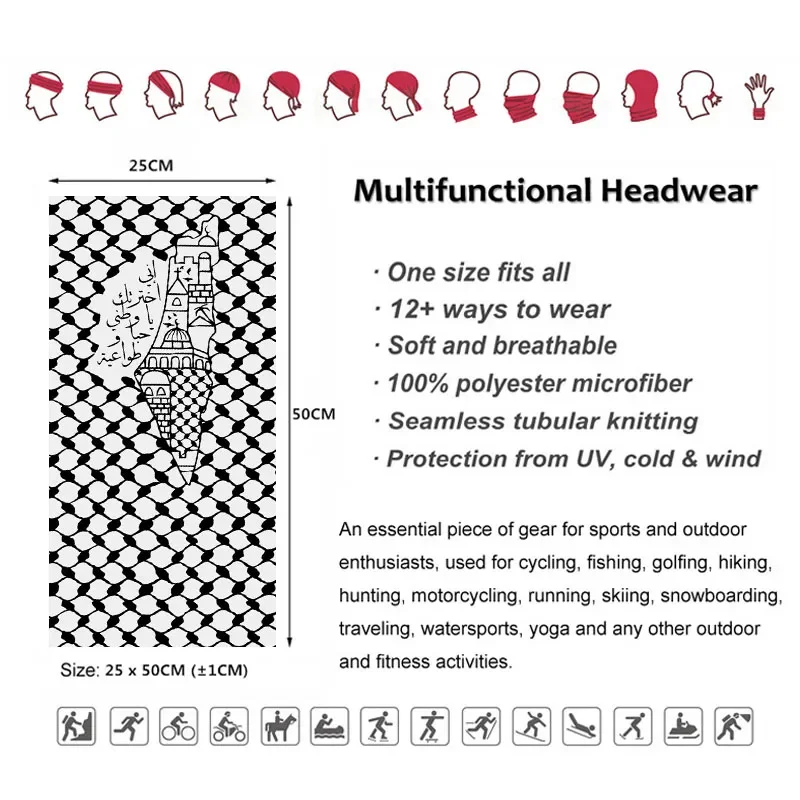 Bandana de calligraphie arabe, - Neck Gaiter Face Cover avis et prix